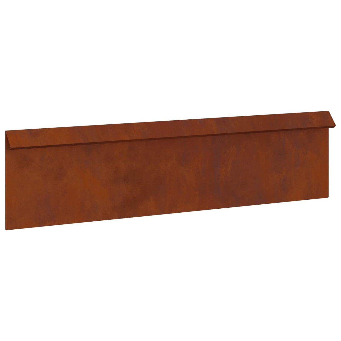 Vidaxl slakkenhekje 4 pcs roestig 100 x 3,5 x 25 cm cortenstaal