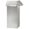 Vidaxx puerta caracol plata 13,5 x 13,5 x 25 cm acero inoxidable