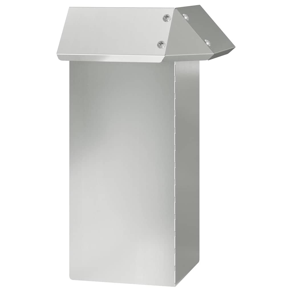 Cancello per lumache Vidaxl argento 13,5 x 13,5 x 25 cm in acciaio zincato