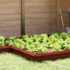 Cancello per lumache Vidaxl arrugginito 13,5 x 13,5 x 25 cm in acciaio corten
