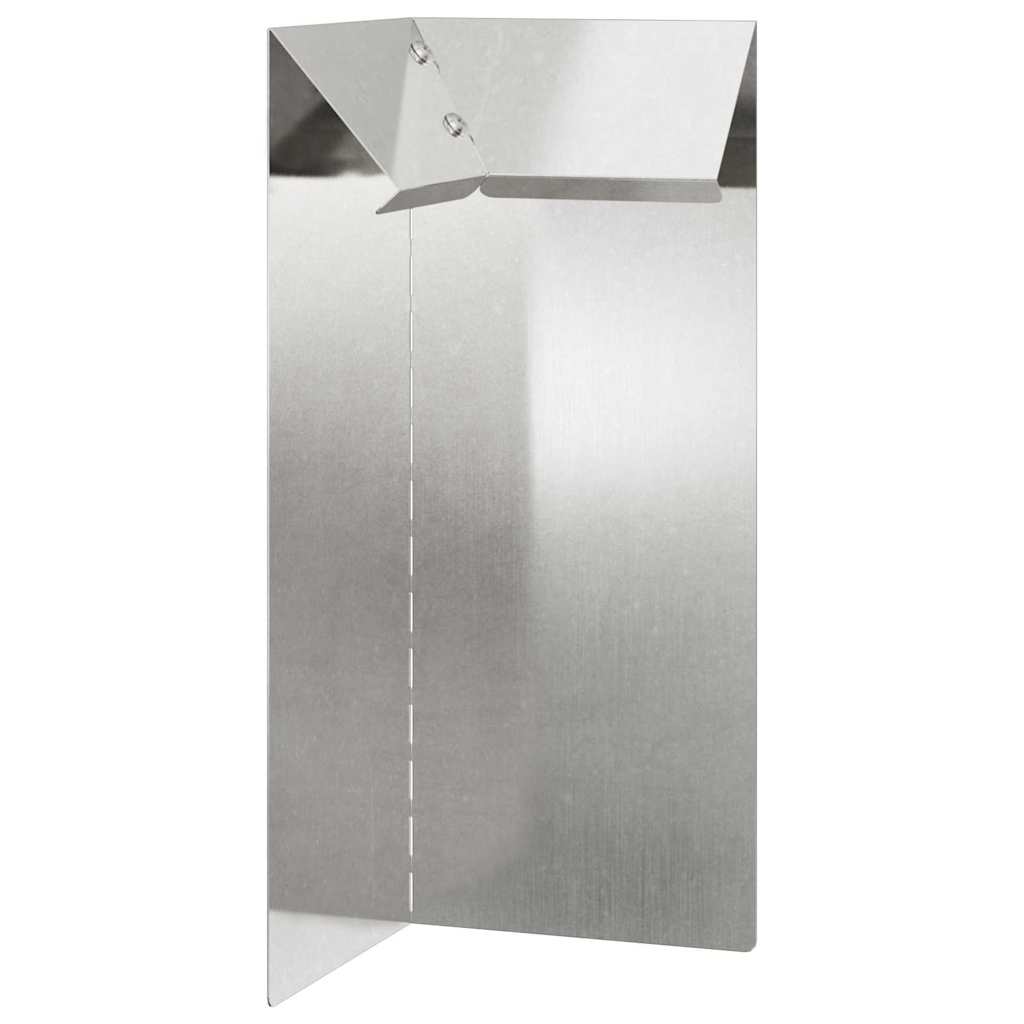 Vidaxx puerta caracol plata 10 x 10 x 25 cm acero inoxidable