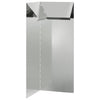 Vidaxx puerta caracol plata 10 x 10 x 25 cm acero galvanizado
