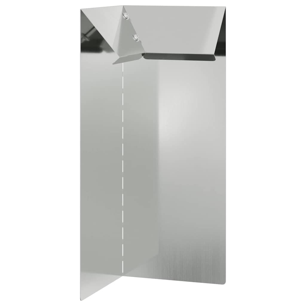 Vidaxx puerta caracol plata 10 x 10 x 25 cm acero galvanizado