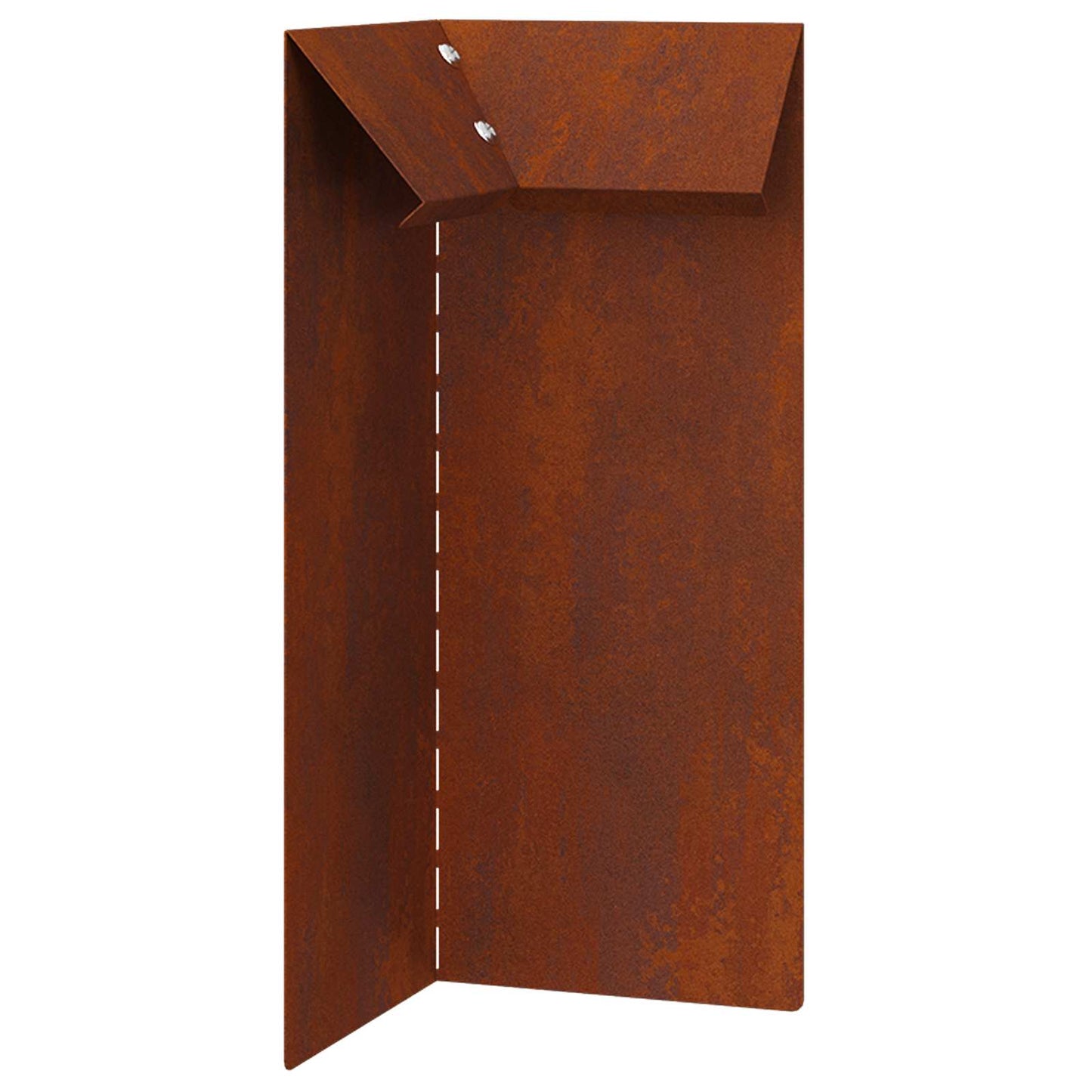 Puerta caracol vidaxl oxidada 10 x 10 x 25 cm acero corten