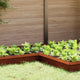 Vidaxl slakkenhekje 4 pcs roestig 10 x 10 x 25 cm cortenstaal