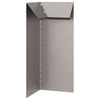 Vidaxl slakkenhekje 4 pcs roestig 10 x 10 x 25 cm cortenstaal