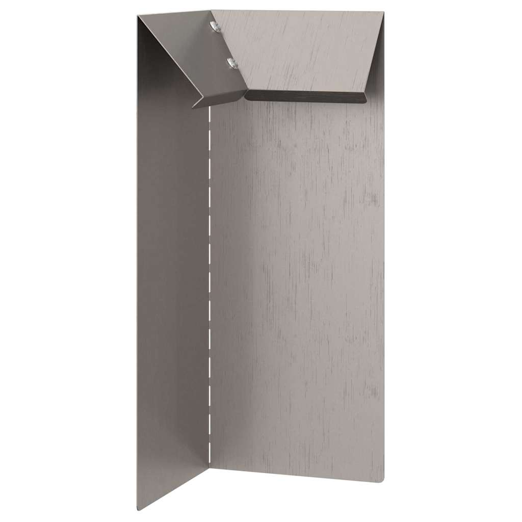 Vidaxl slakkenhekje 4 pcs roestig 10 x 10 x 25 cm cortenstaal