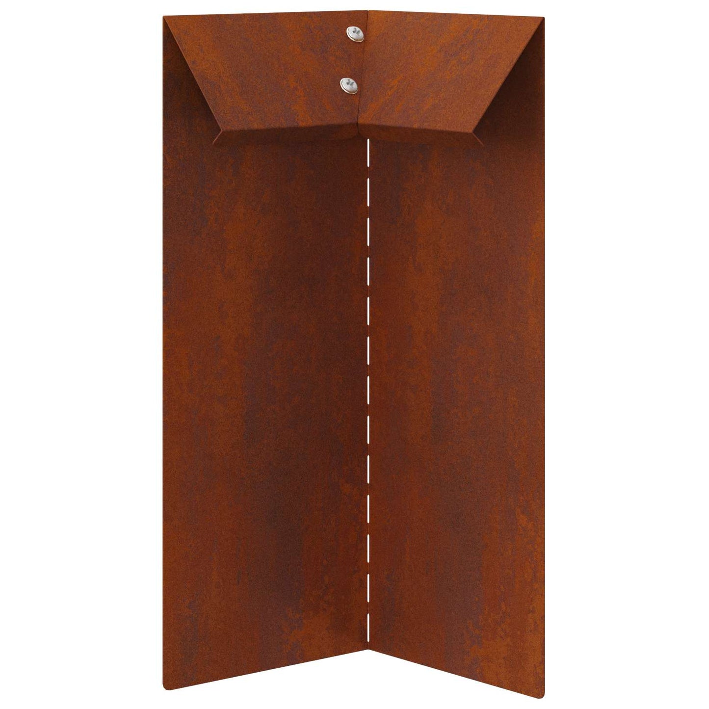 Vidaxl puerta caracol 4 piezas oxidado 10 x 10 x 25 cm acero corten