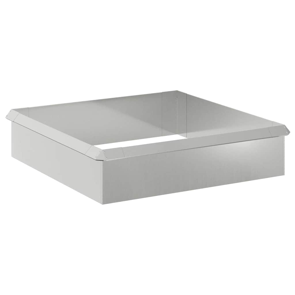Vallas para caracoles vidaxl 8 piezas acero galvanizado plateado