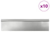 Vallas para caracoles vidaxl 16 piezas acero galvanizado plateado