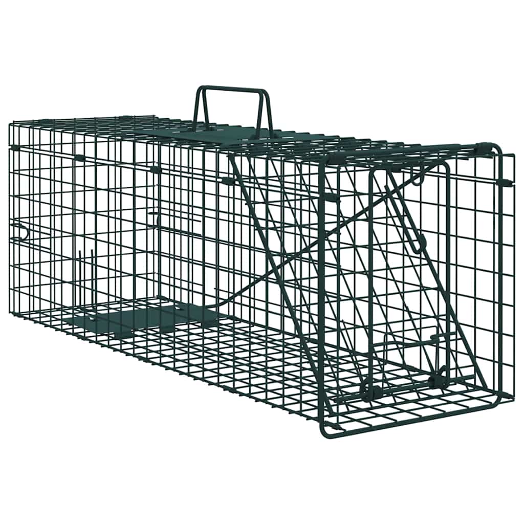 Trappole per animali Vidaxx verde 61 x 20 x 21,5 cm in acciaio