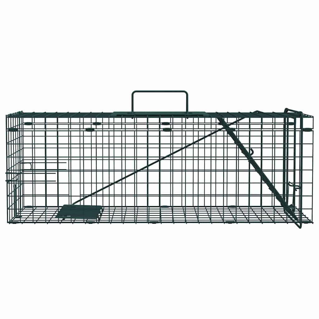 Trappole per animali Vidaxx verde 61 x 20 x 21,5 cm in acciaio