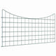 Vidaxl valla para estanque set 5 piezas verde 100 x 50 cm acero
