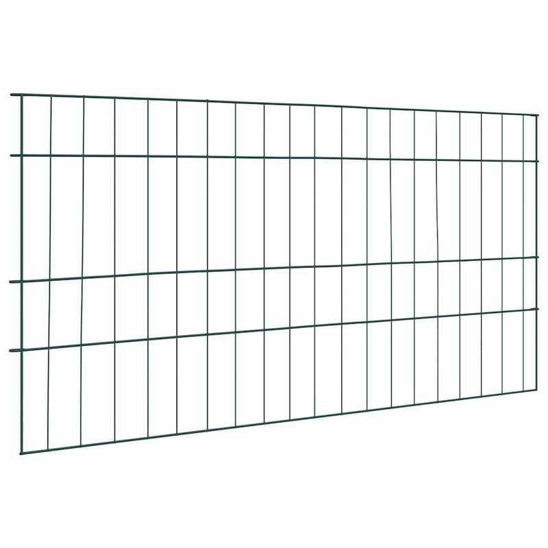 Vidaxl vijverhekken set 5 pcs groen 100 x 50 cm staal