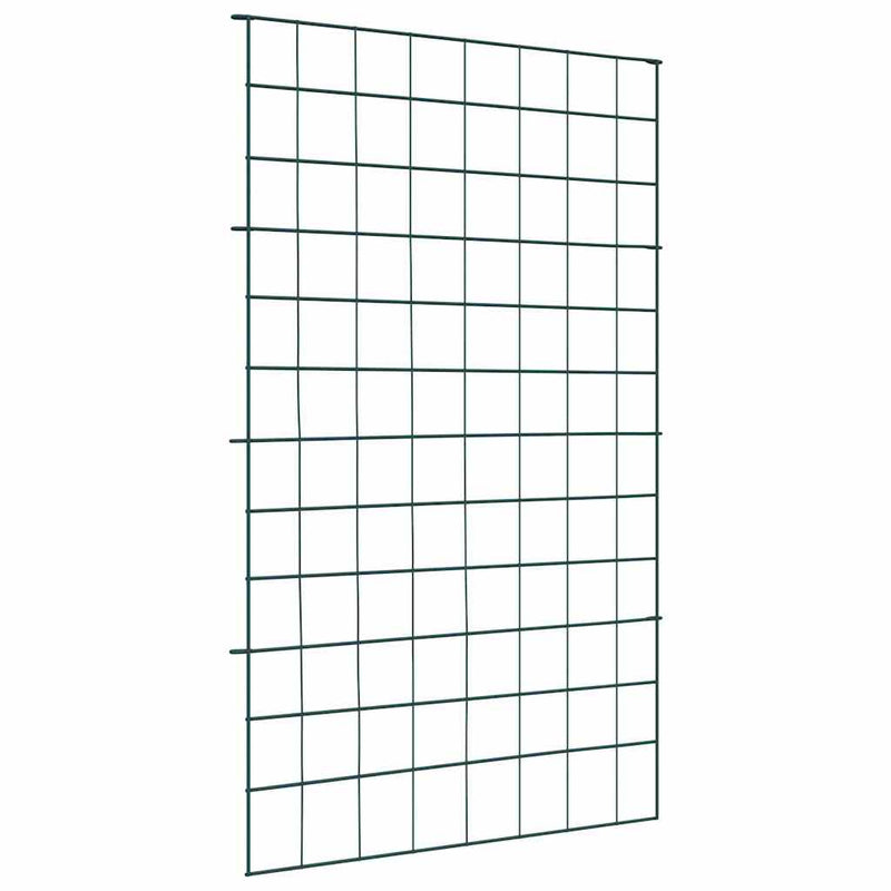 Vidaxl vijverhekken set 8 pcs groen 50 x 80 cm staal
