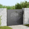 Vidaxl tuinpoort met slot zwart 85 x 100 cm poedergecoat staal