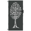 Vidaxl tuinpoort met slot zwart 85 x 175 cm poedergecoat staal