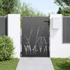 Cancello da giardino VidaXL con serratura nero 85 x 125 cm in acciaio verniciato a polvere