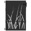 Cancello da giardino VidaXL con serratura nero 85 x 125 cm in acciaio verniciato a polvere