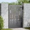Vidaxl tuinpoort met slot zwart 85 x 150 cm poedergecoat staal