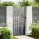 Vidaxl tuinpoort met slot zwart 85 x 100 cm poedergecoat staal