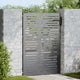 Vidaxl tuinpoort met slot zwart 85 x 150 cm poedergecoat staal