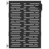 Vidaxl tuinpoort met slot zwart 85 x 150 cm poedergecoat staal