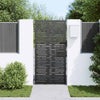 Cancello da giardino VidaXL con serratura nero 85 x 175 cm in acciaio verniciato a polvere