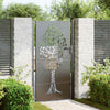 Vidaxl tuinpoort met slot zwart 110 x 205 cm poedergecoat staal