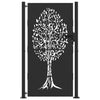 Vidaxl tuinpoort met slot zwart 110 x 205 cm poedergecoat staal