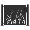 Vidaxl tuinpoort met slot zwart 110 x 105 cm poedergecoat staal