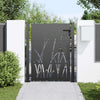 Vidaxl tuinpoort met slot zwart 100 x 125 cm poedergecoat staal