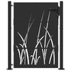 Vidaxl tuinpoort met slot zwart 100 x 125 cm poedergecoat staal