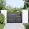Vidaxl tuinpoort met slot zwart 110 x 105 cm gepoedercoat staal