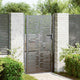 Vidaxxl puerta de jardín con cerradura negro 110 x 205 cm acero con recubrimiento en polvo