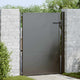 Vidaxl tuinpoort met slot zwart 110 x 130 cm gepoedercoat staal