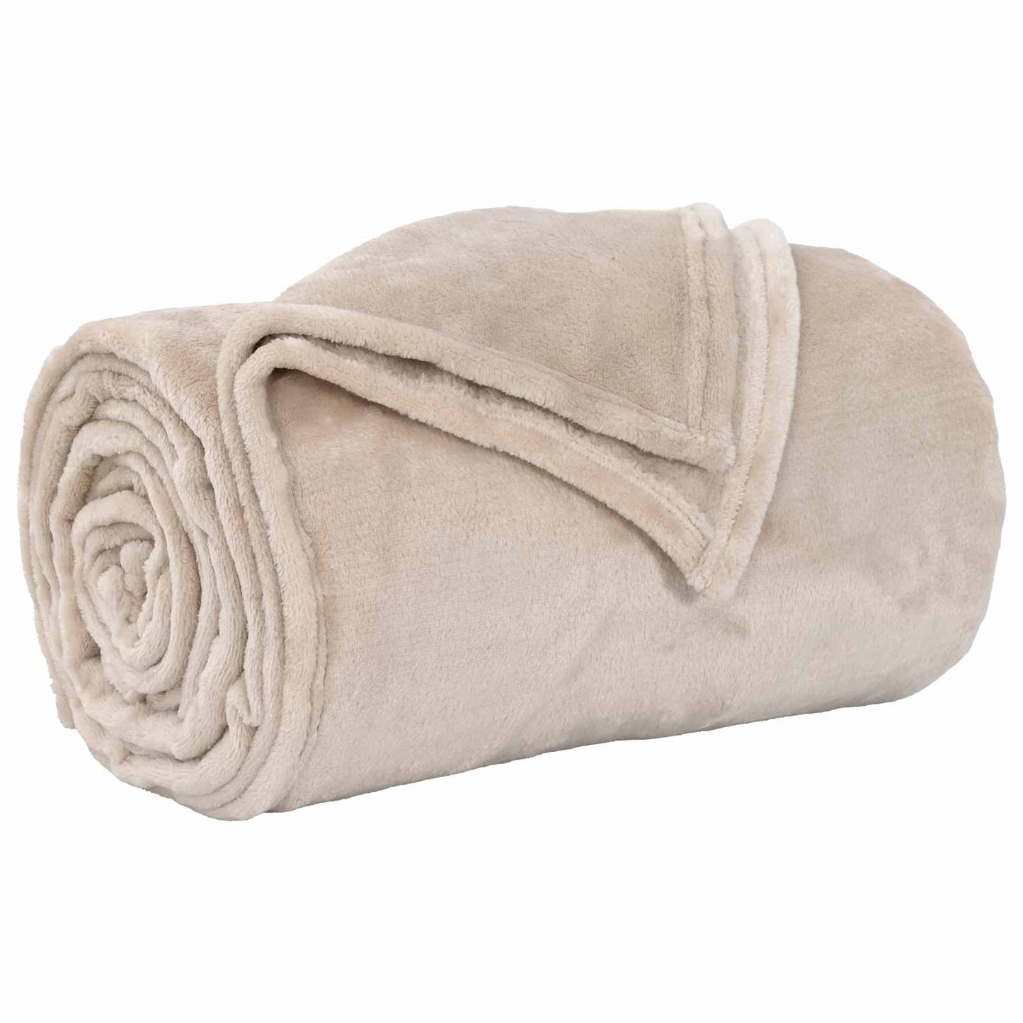 Vidaxl coperta in pile beige 130 x 150 cm