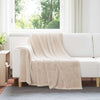 Plaid Vidaxl in pile beige 150 x 200 cm