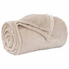 Vidaxl coperta in pile beige 240 x 270 cm