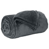 Coperta Vidaxl in pile grigio scuro 150 x 200 cm
