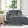 Coperta Vidaxl in pile grigio scuro 240 x 270 cm