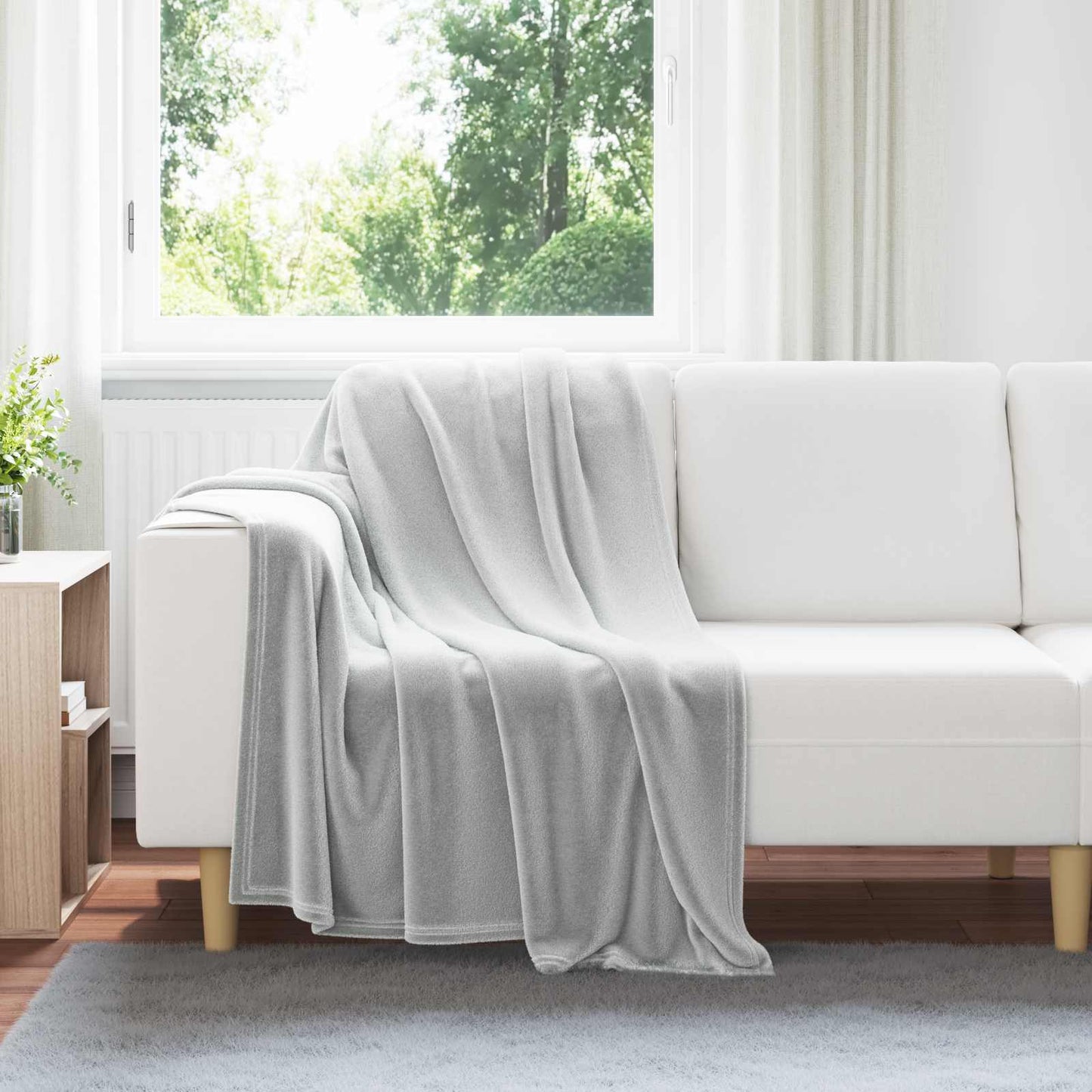 Coperta Vidaxx in pile grigio 130 x 150 cm