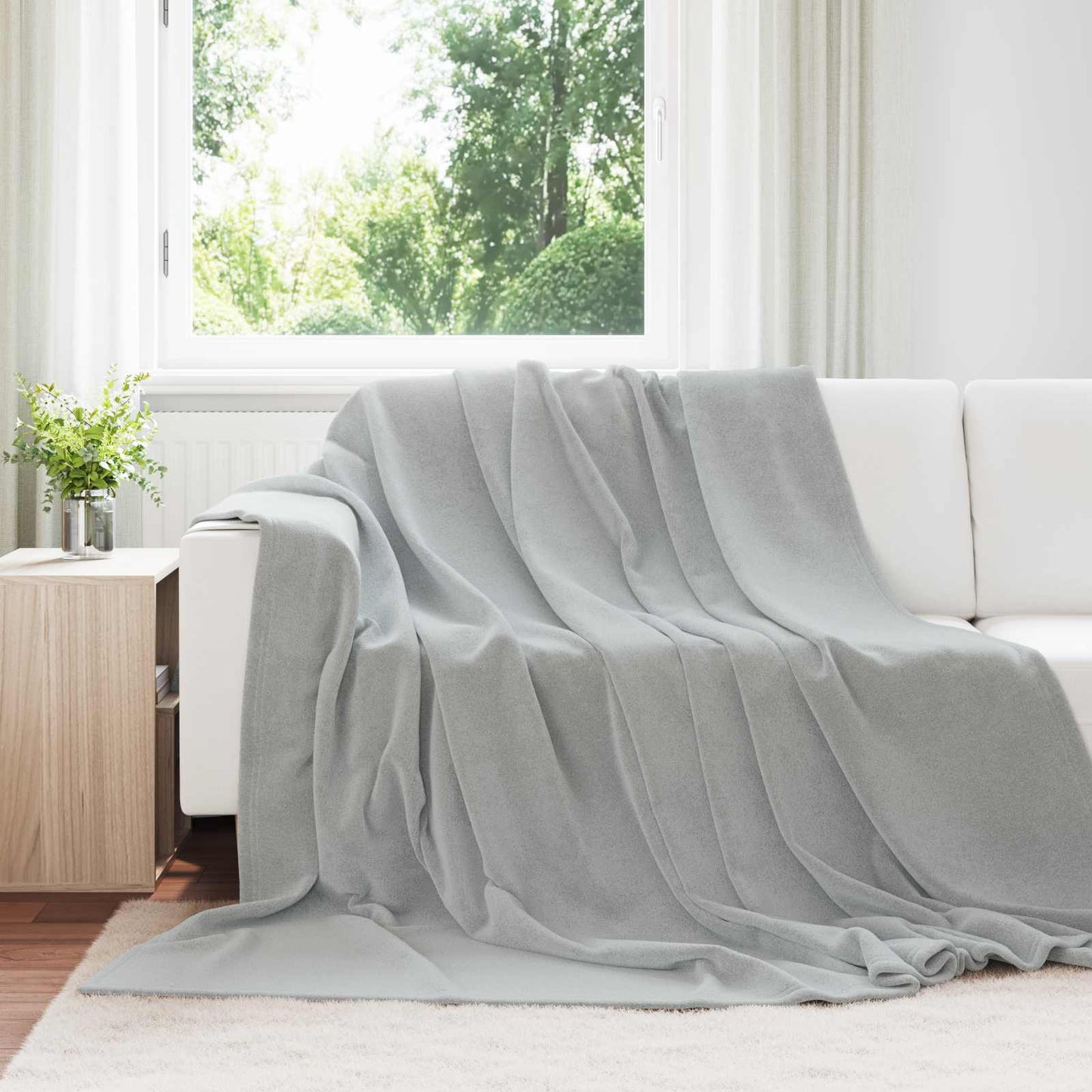 Vidaxx manta gris 220 x 240 cm polar