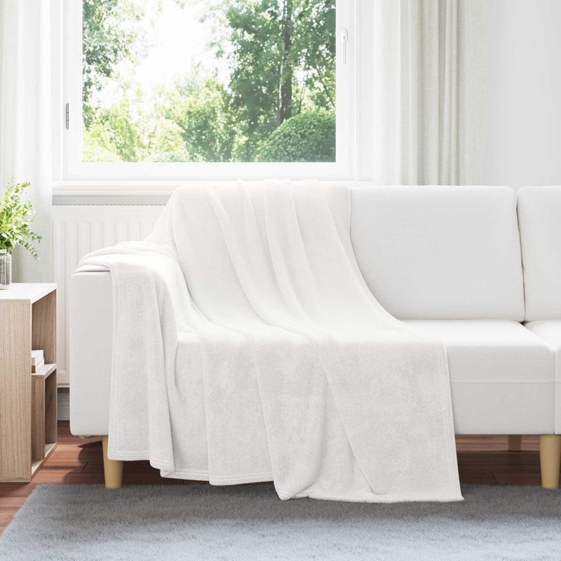 Coperta Vidaxx in pile bianco 150 x 200 cm