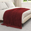 Coperta Vidaxx in pile rosso bordeaux 150 x 200 cm