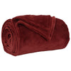 Coperta Vidaxx in pile rosso bordeaux 220 x 240 cm