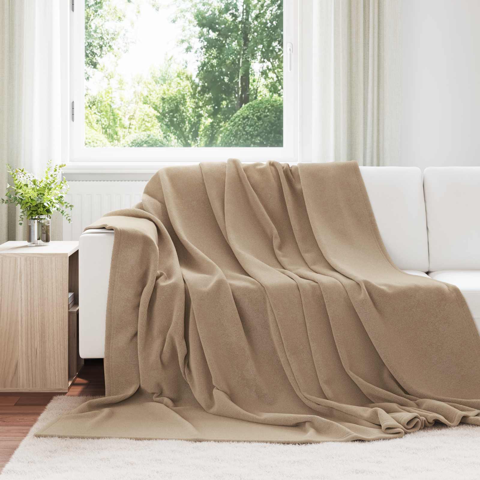 VidaXL alfombras 6 piezas camel 220 x 240 cm polar