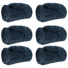 Tappeti VidaXL 6 pezzi in pile blu navy 240 x 270 cm