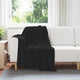 Tappeti VidaXL 6 pezzi in pile nero 130 x 150 cm