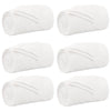 Tappeti VidaXL 6 pezzi in pile bianco 220 x 240 cm